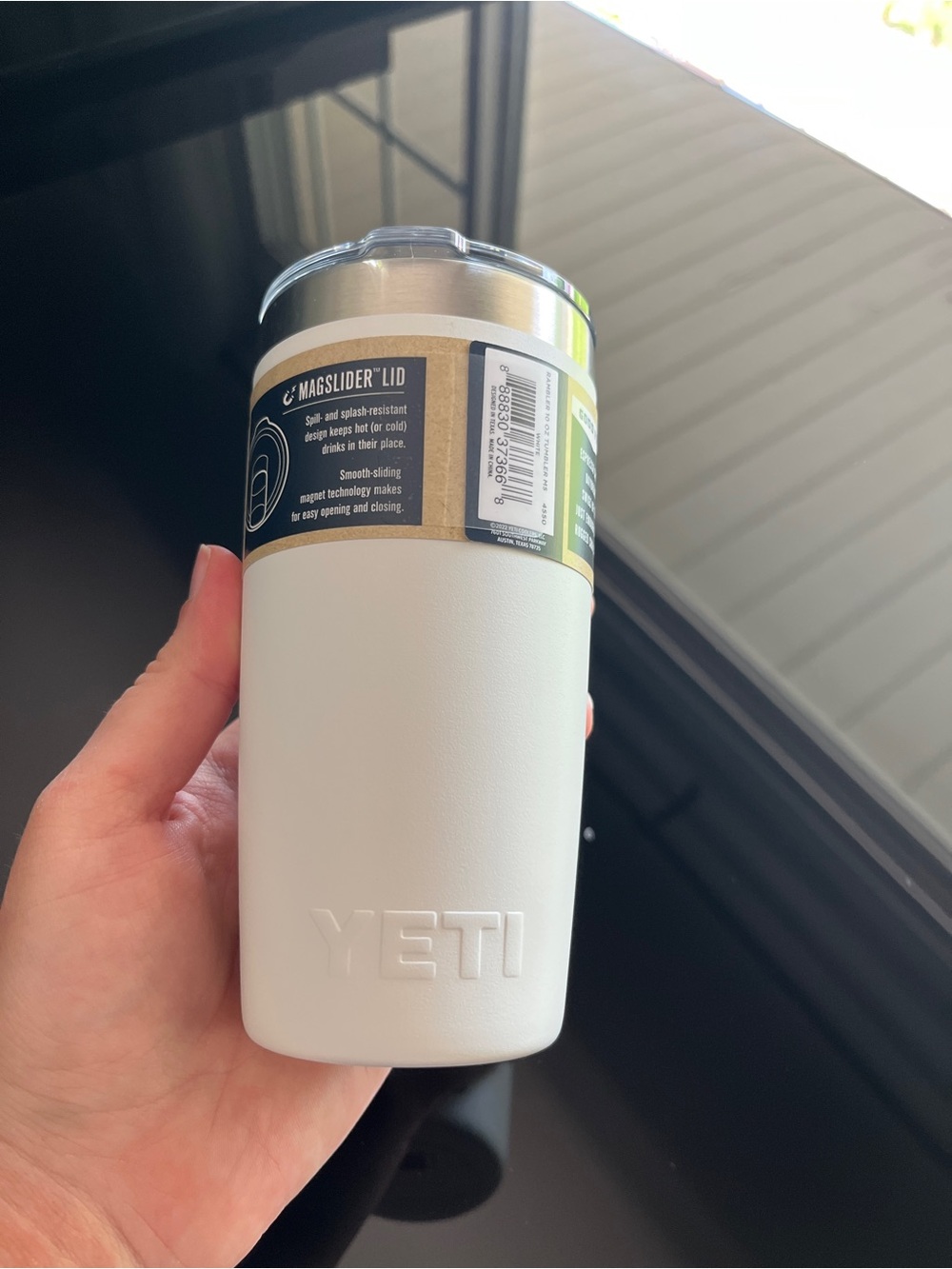 NEW Yeti Rambler 10oz tumbler cup mug discontinued WHITE retired magslider lid - Picture 2 of 6